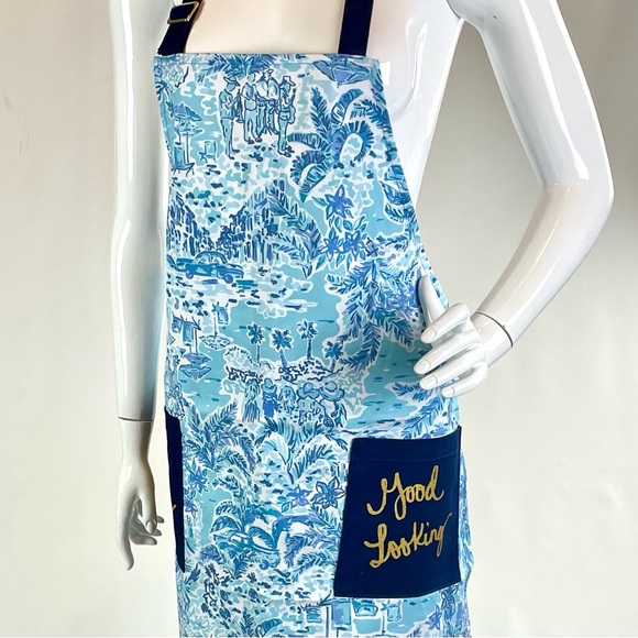 Lilly Pulitzer Apron High Tide What a Lovely Place NWOT - Picture 2 of 3